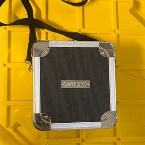 Vaultz Black Portable Audio Case bag with strap and lock NWT